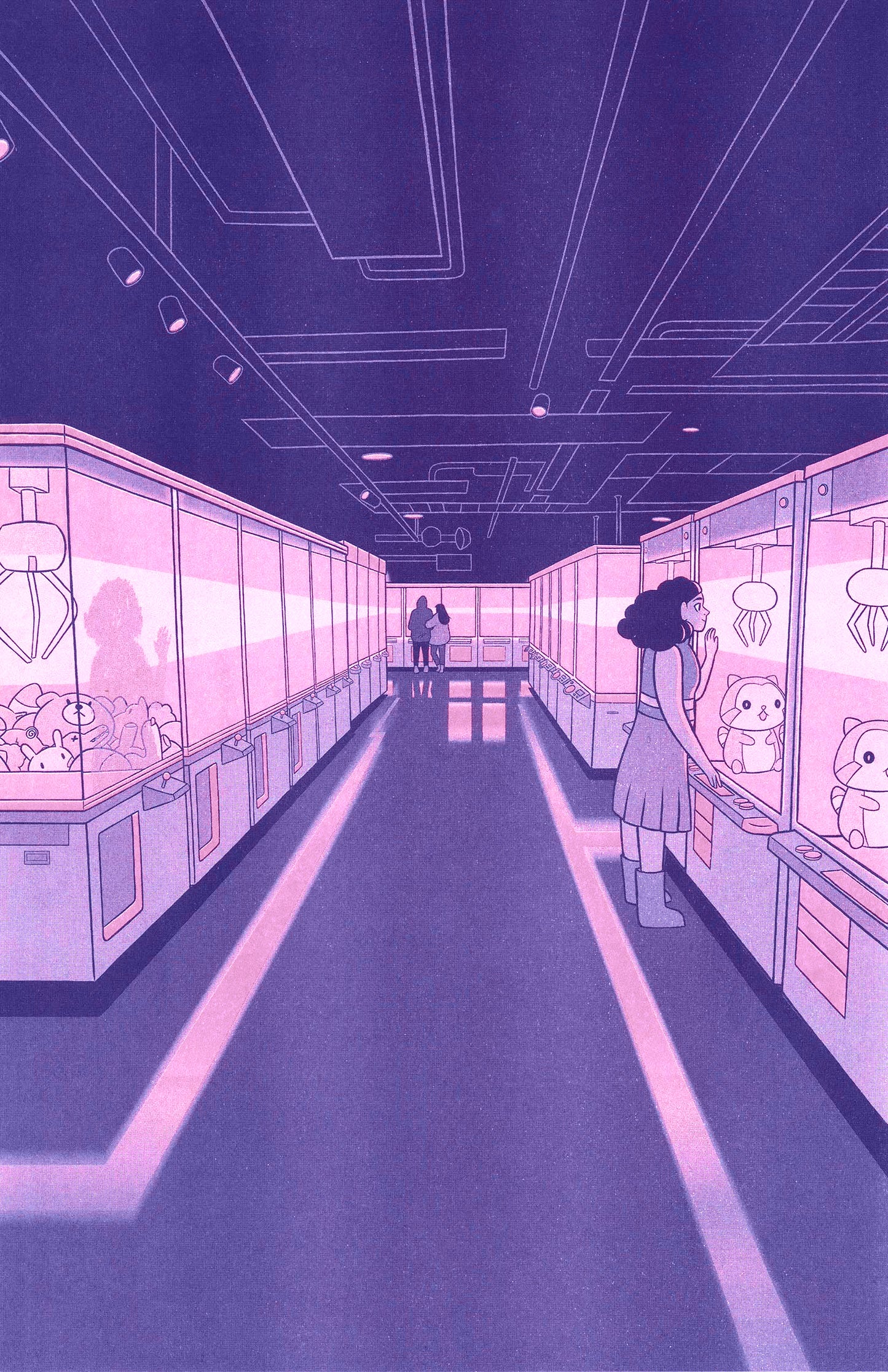 Arcade // Risograph Print