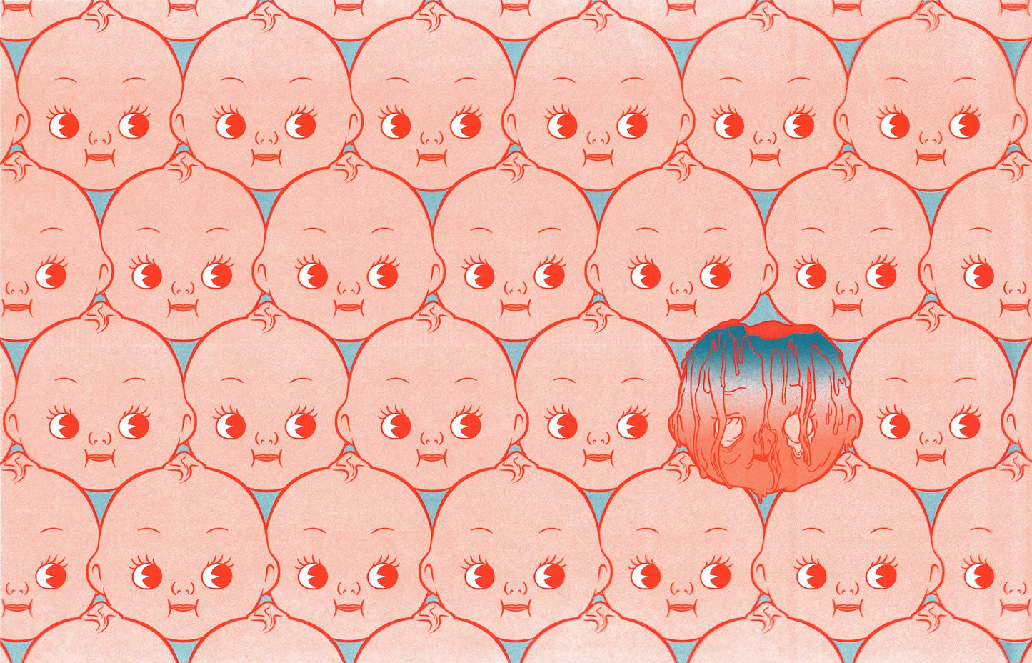 Melting Kewpie // Digital Print