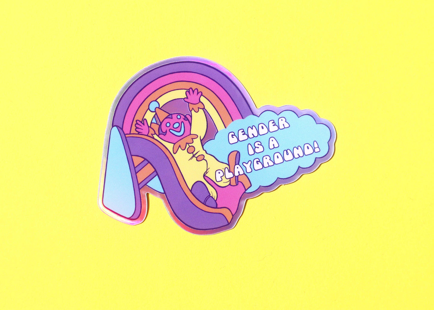 Gender is a Playground Clown // Sticker