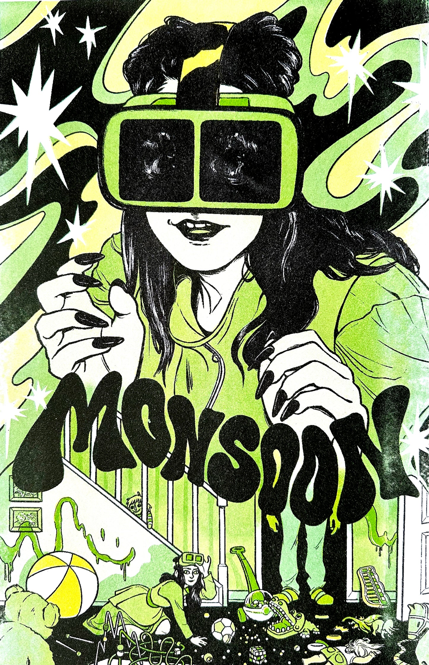 Monsoon Experiment // Risograph Print