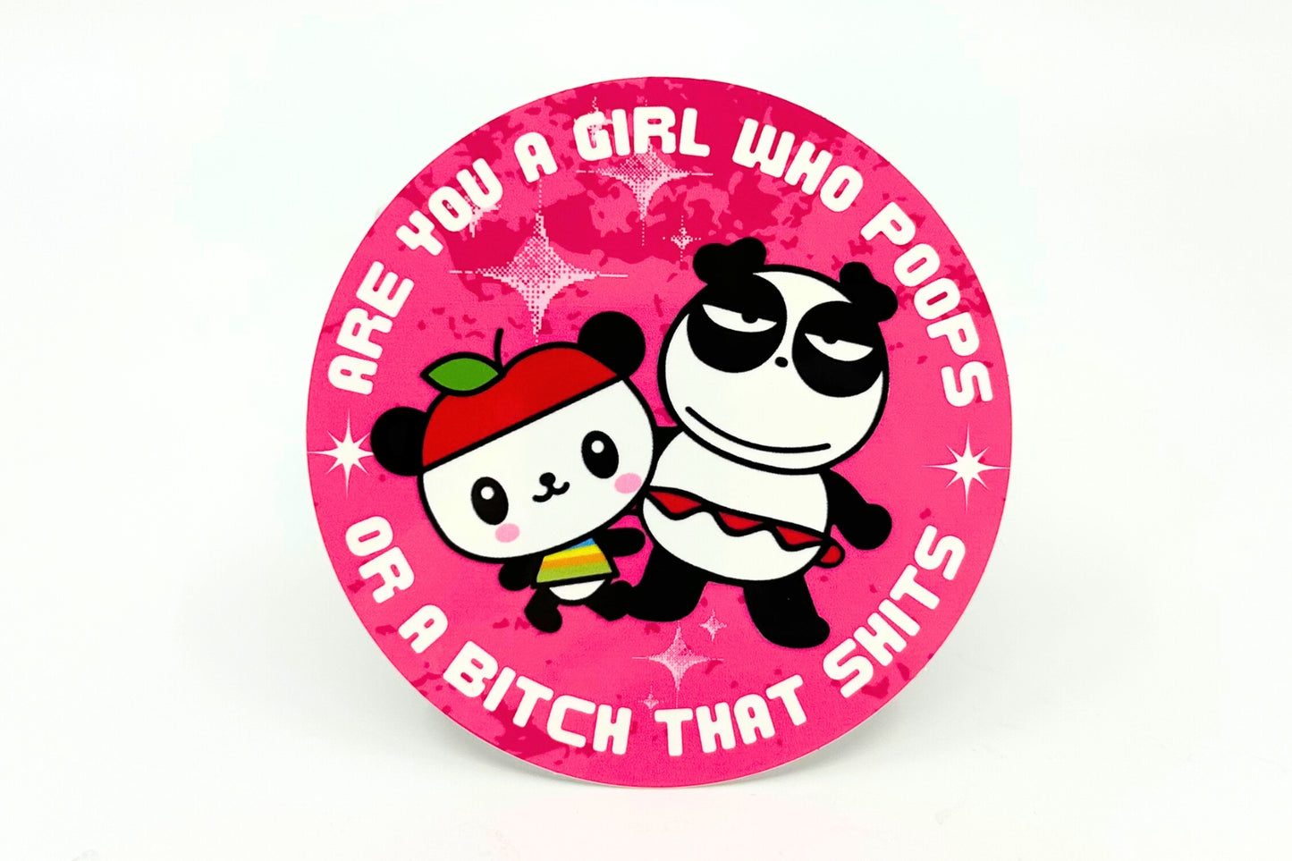 GIRL WHO POOPS PANDAS // STICKER
