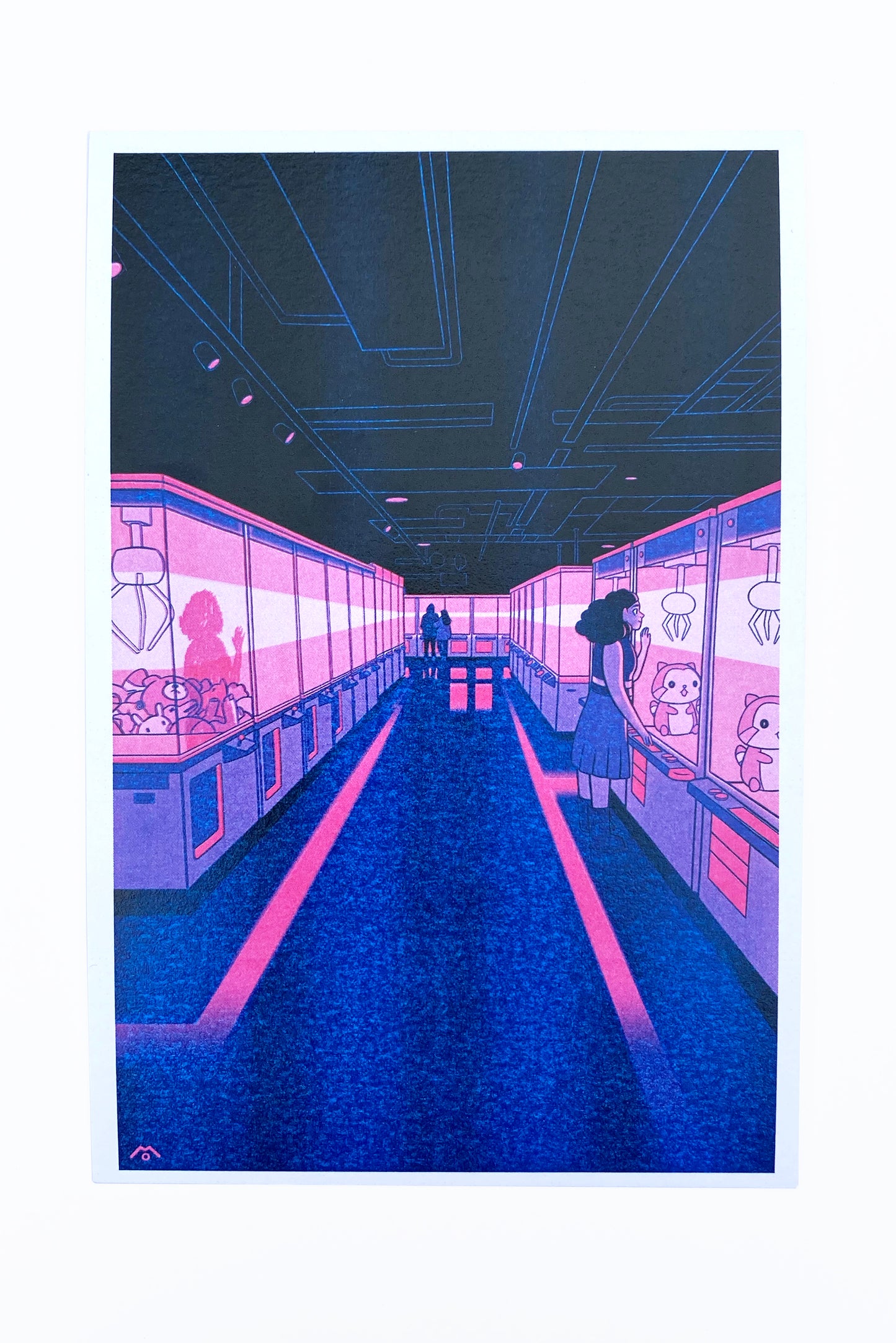 Haunted Arcade Postcard Print