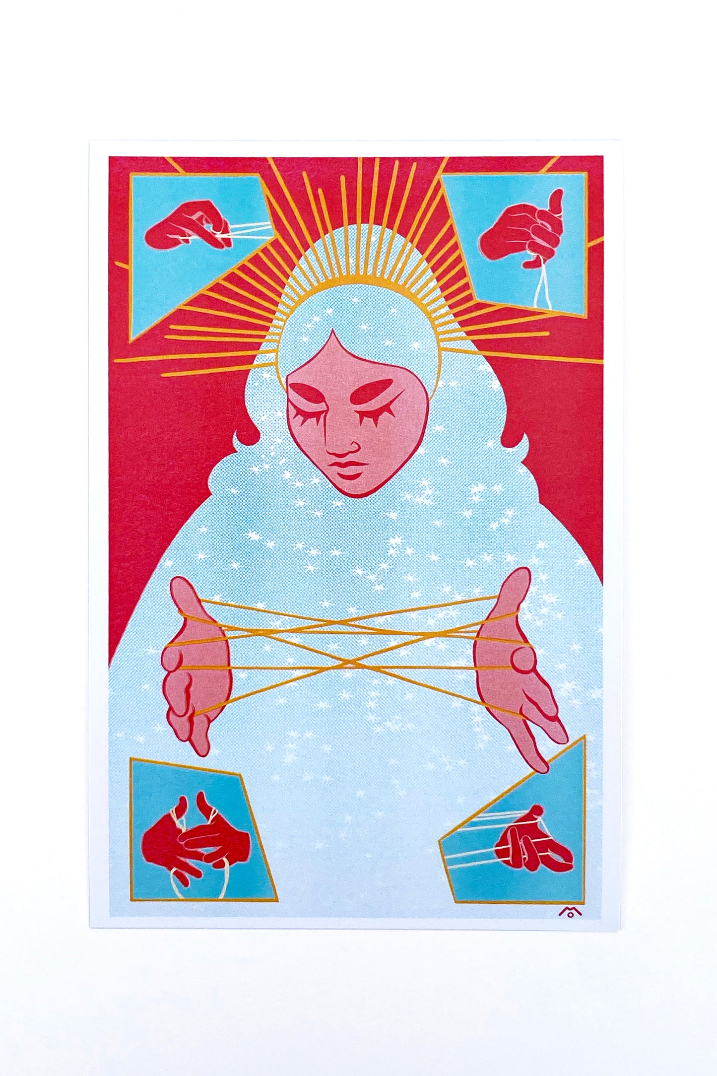 Cat's Cradle Postcard Print