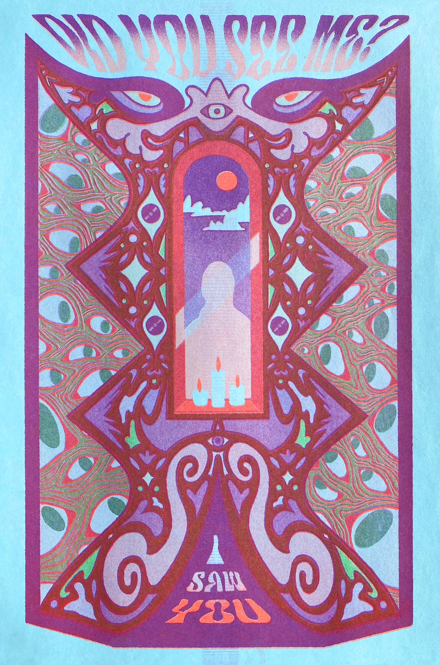 Did You See Me? // Risograph Print
