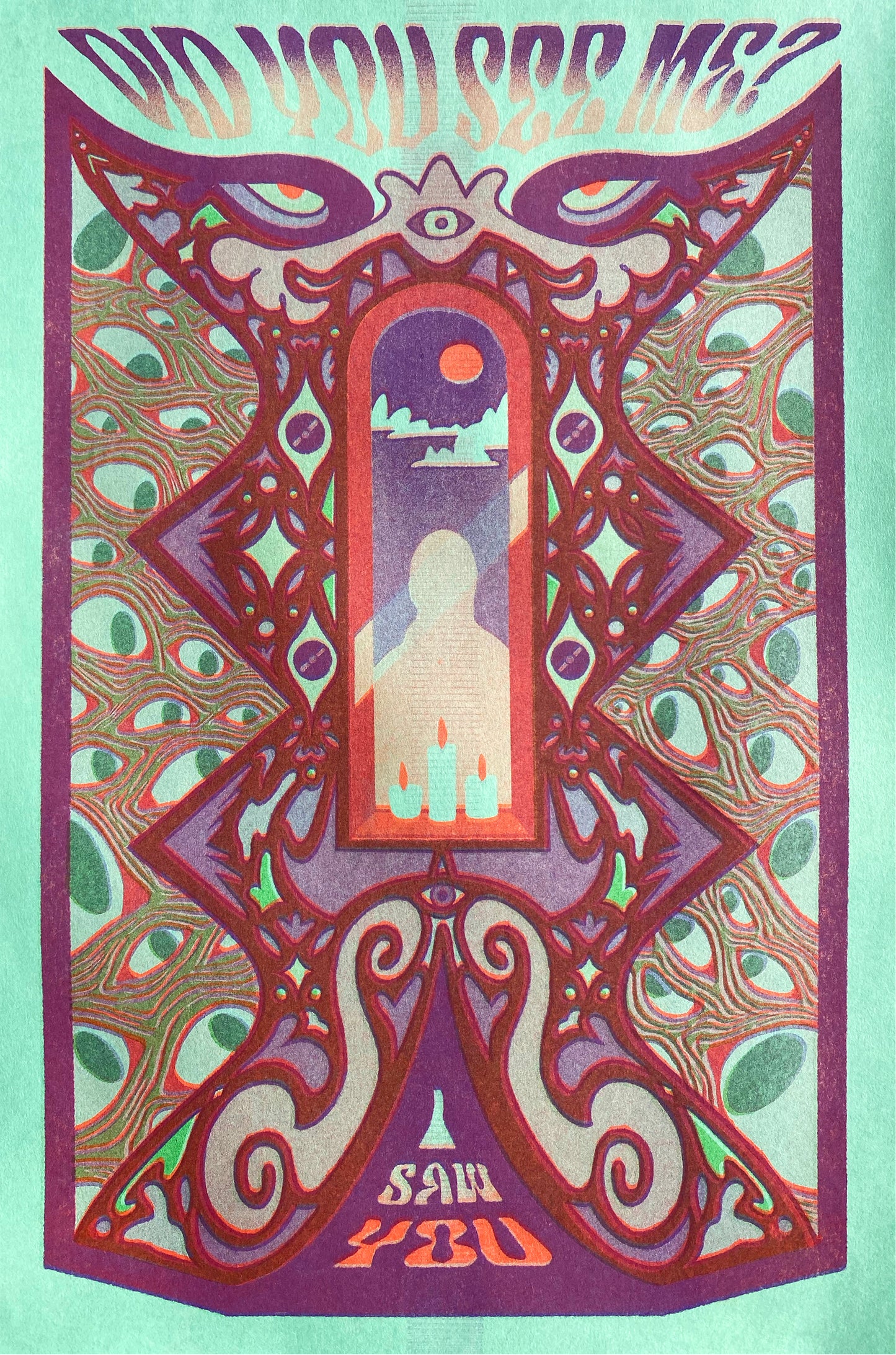 Did You See Me? // Risograph Print