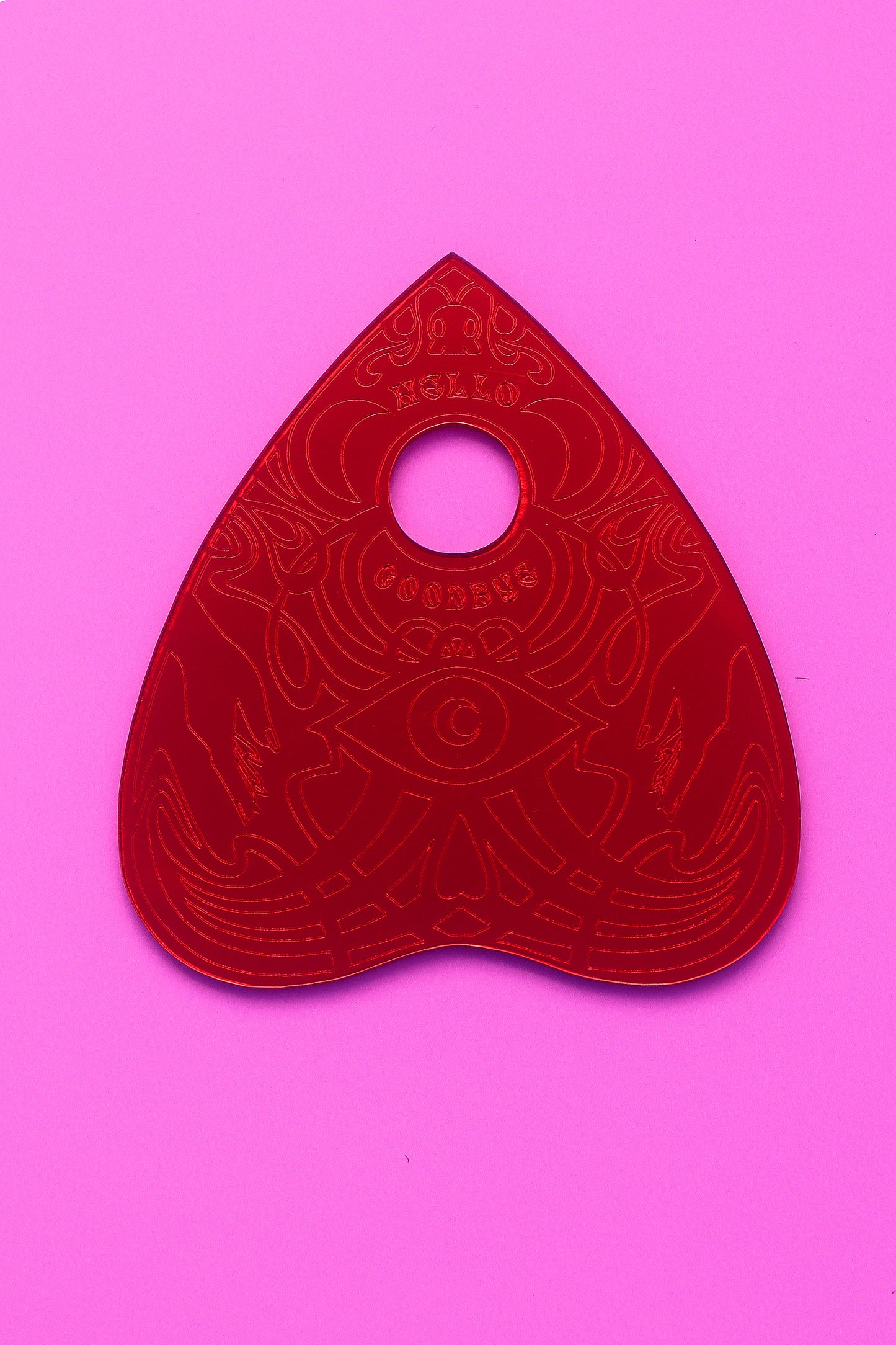 Sparkling Spirit Board Planchette in Red