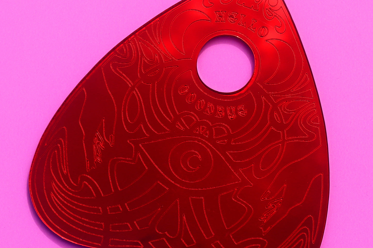 Sparkling Spirit Board Planchette in Red