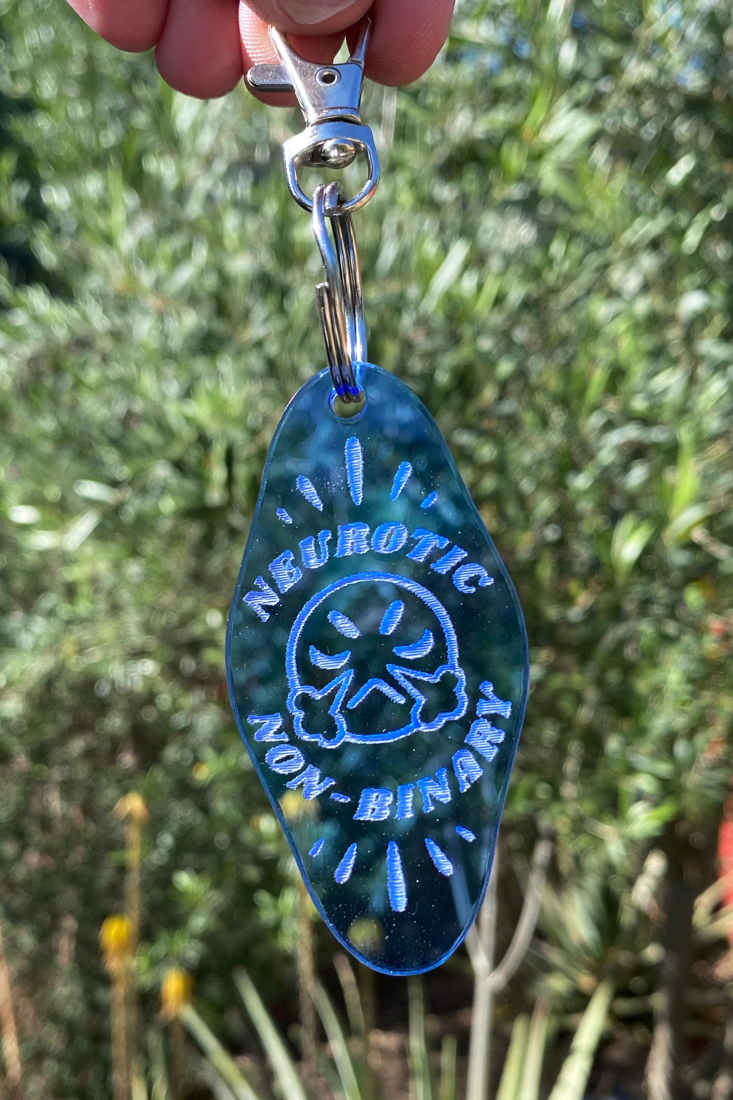Neurotic Non-binary Keychain