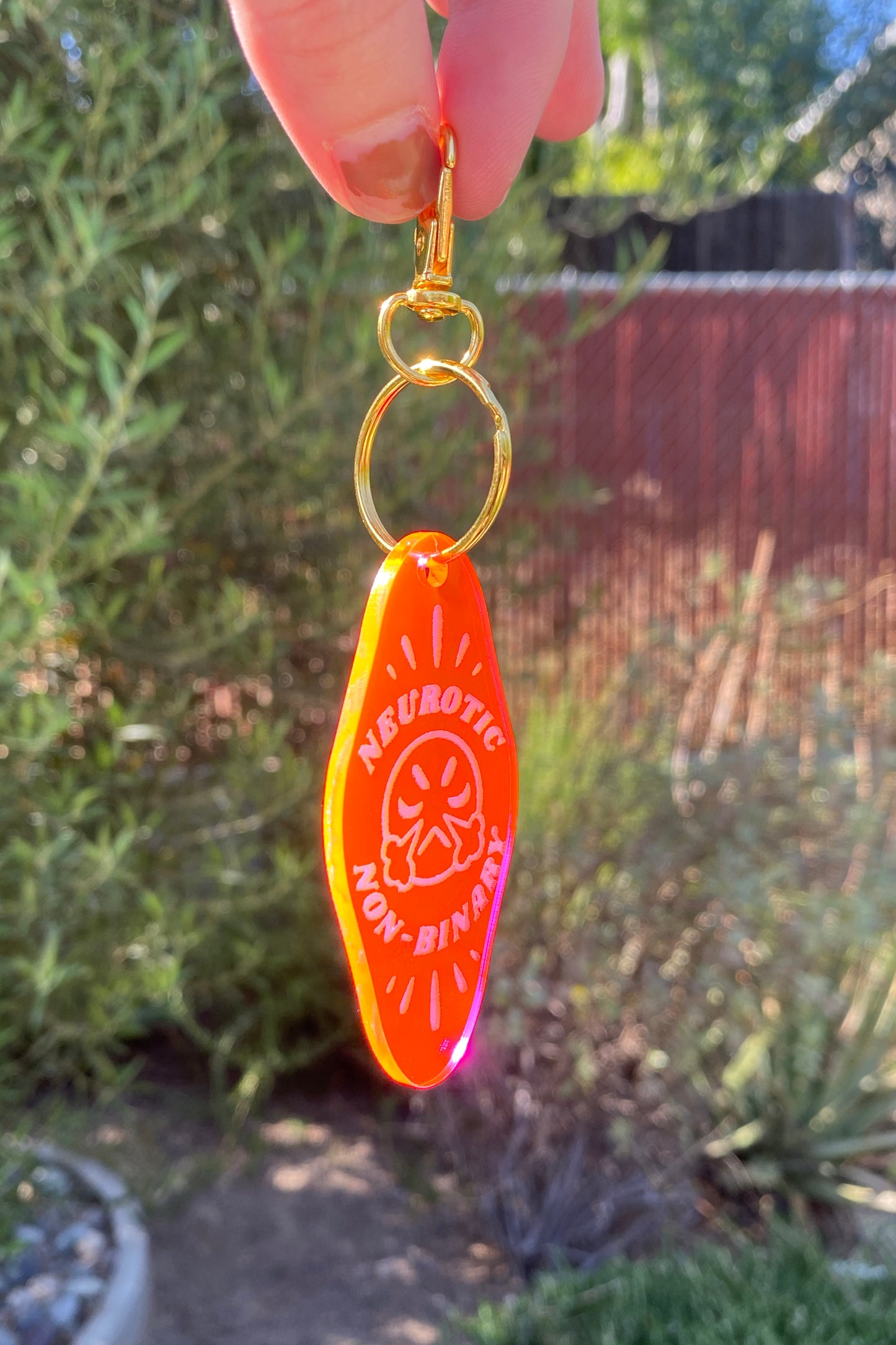 Neurotic Non-binary Keychain