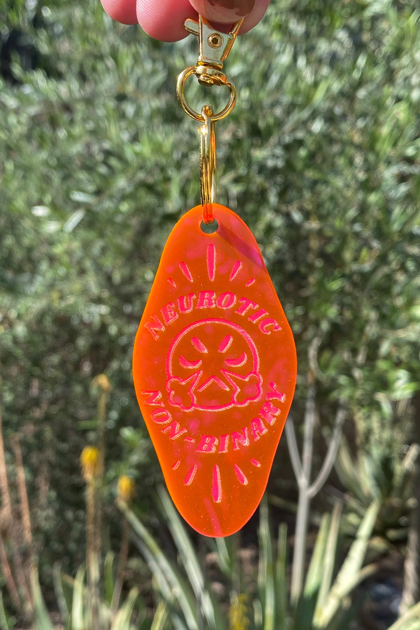 Neurotic Non-binary Keychain