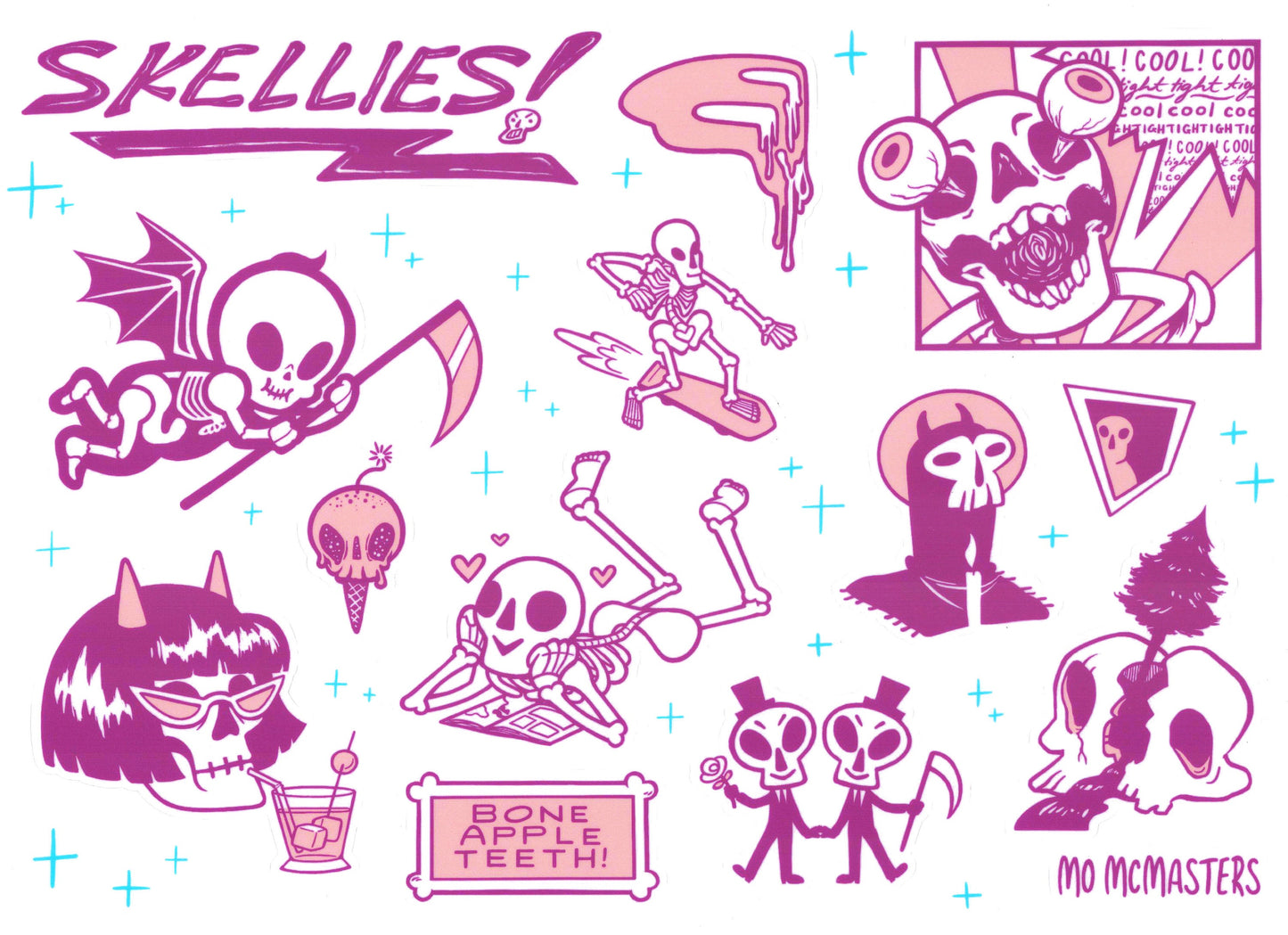 SKELLIES! // Sticker Sheet