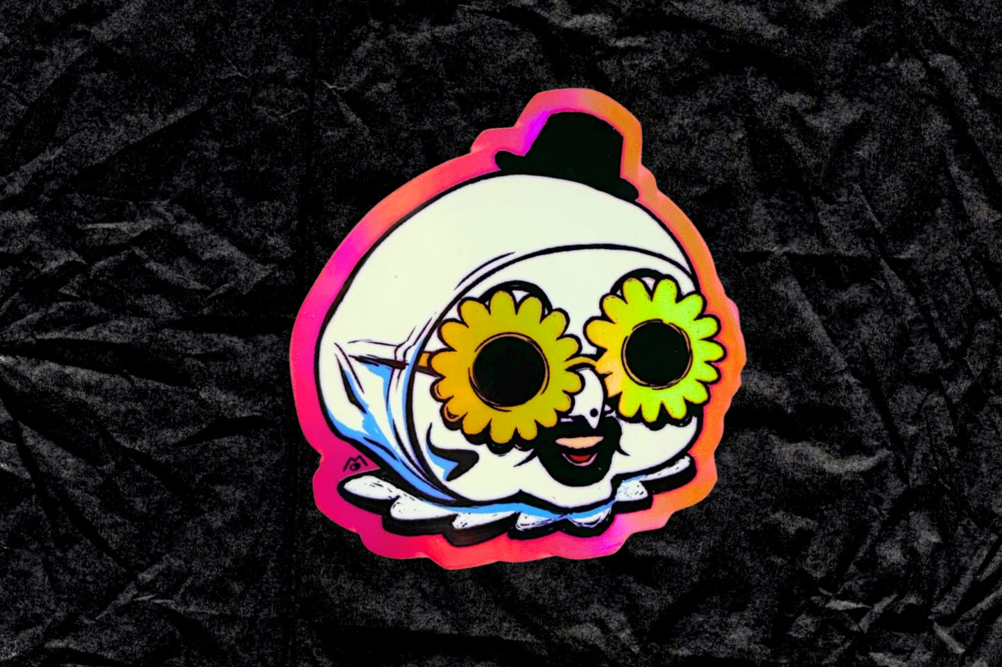 ARTSY CLOWN KEWPIE // STICKER