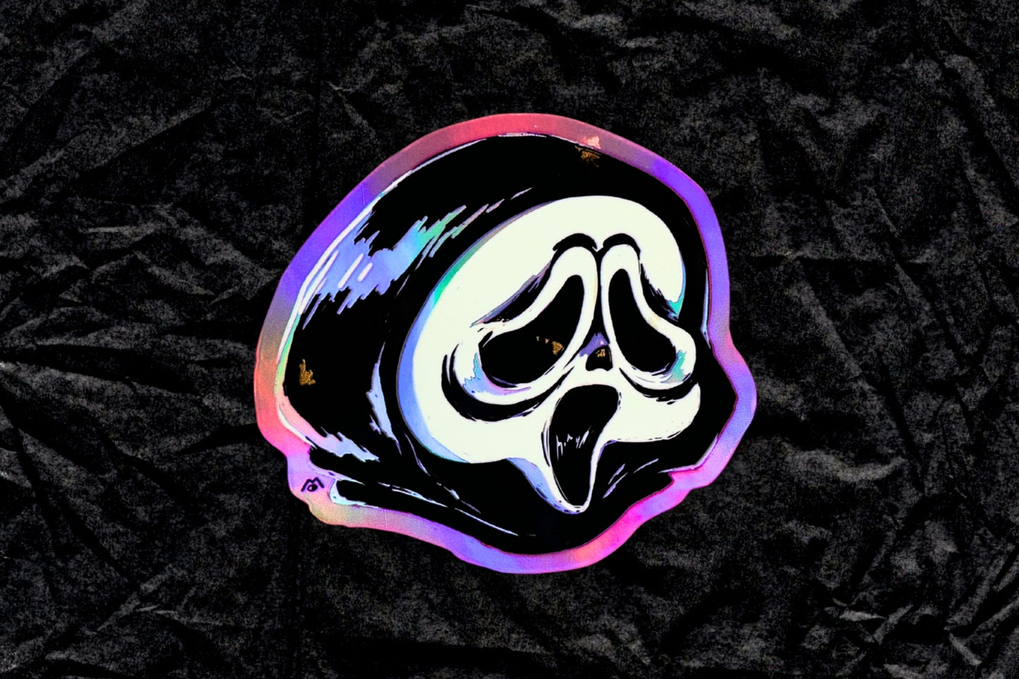 GHOST MASK SCREAMING KEWPIE // STICKER