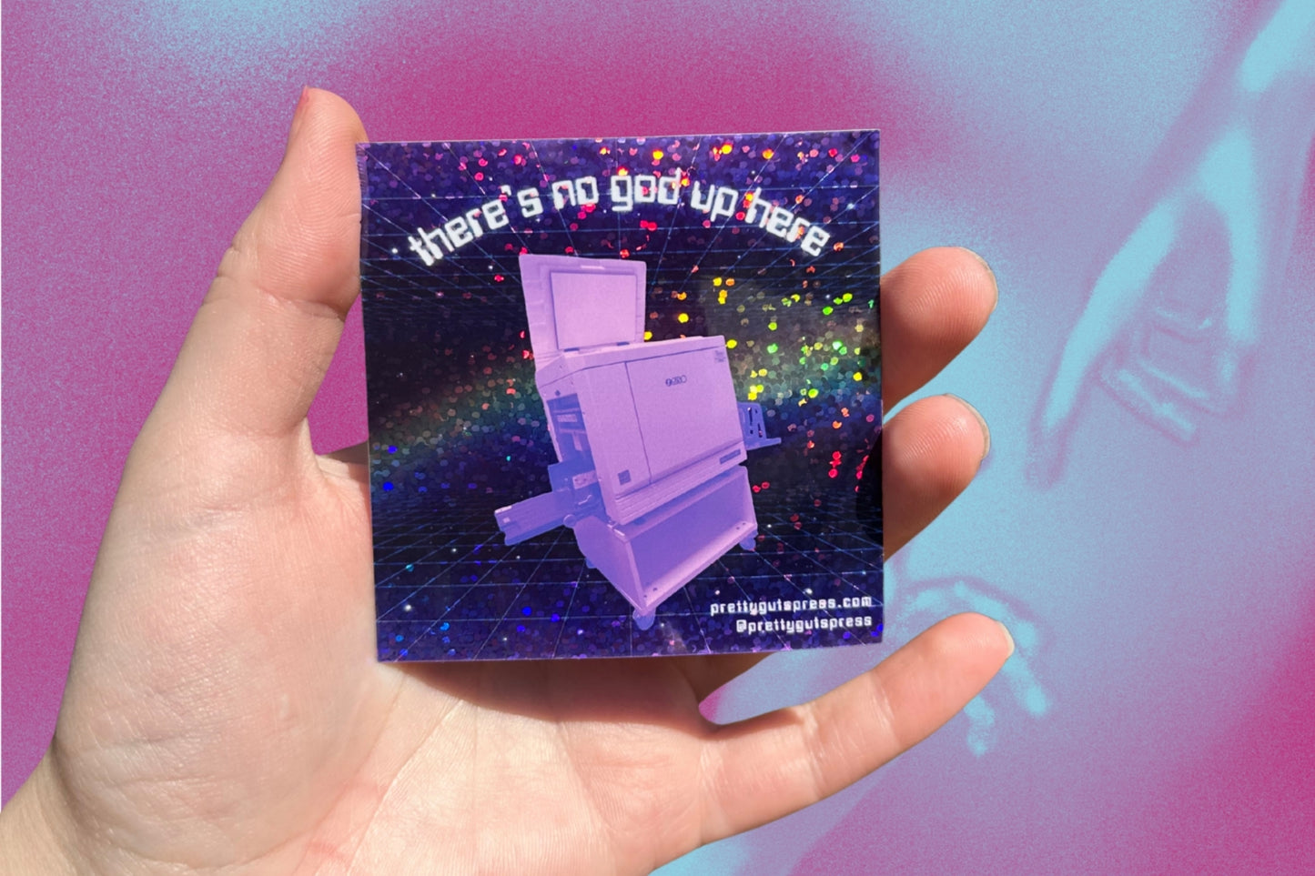 NO GODS UP HERE RISOGRAPH // STICKER