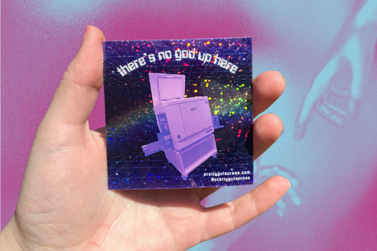 NO GODS UP HERE RISOGRAPH // STICKER