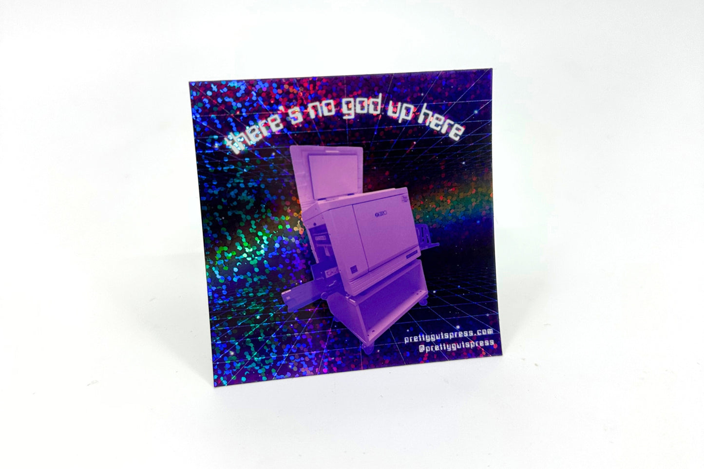 NO GODS UP HERE RISOGRAPH // STICKER