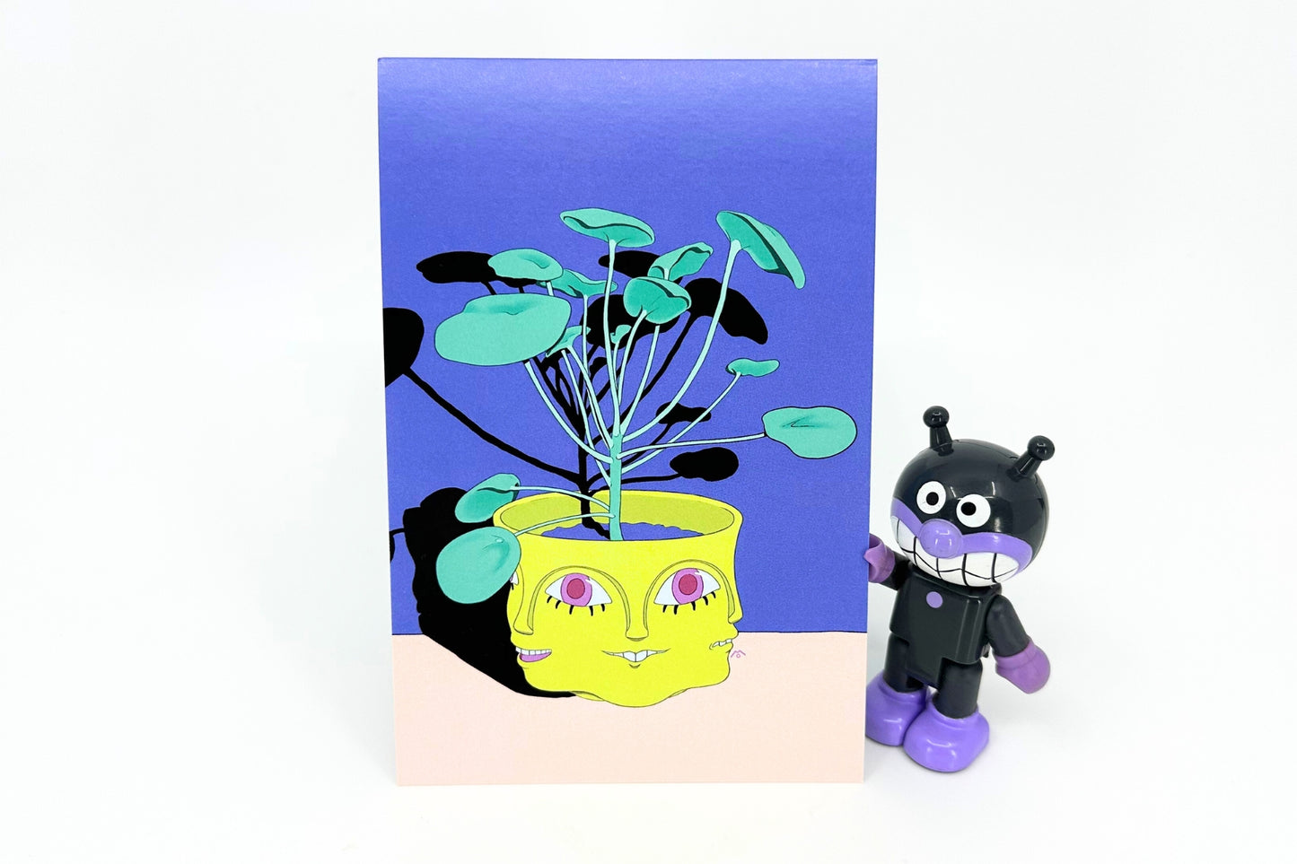 GRINNING PILEA // POSTCARD PRINT