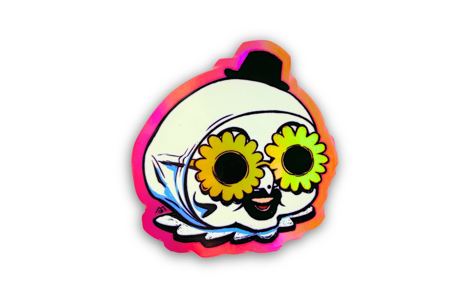 ARTSY CLOWN KEWPIE // STICKER