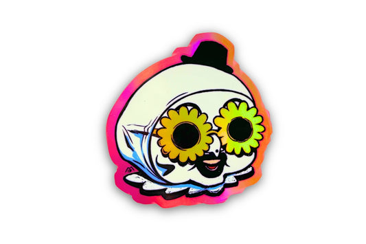 ARTSY CLOWN KEWPIE // STICKER