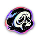 GHOST MASK SCREAMING KEWPIE // STICKER