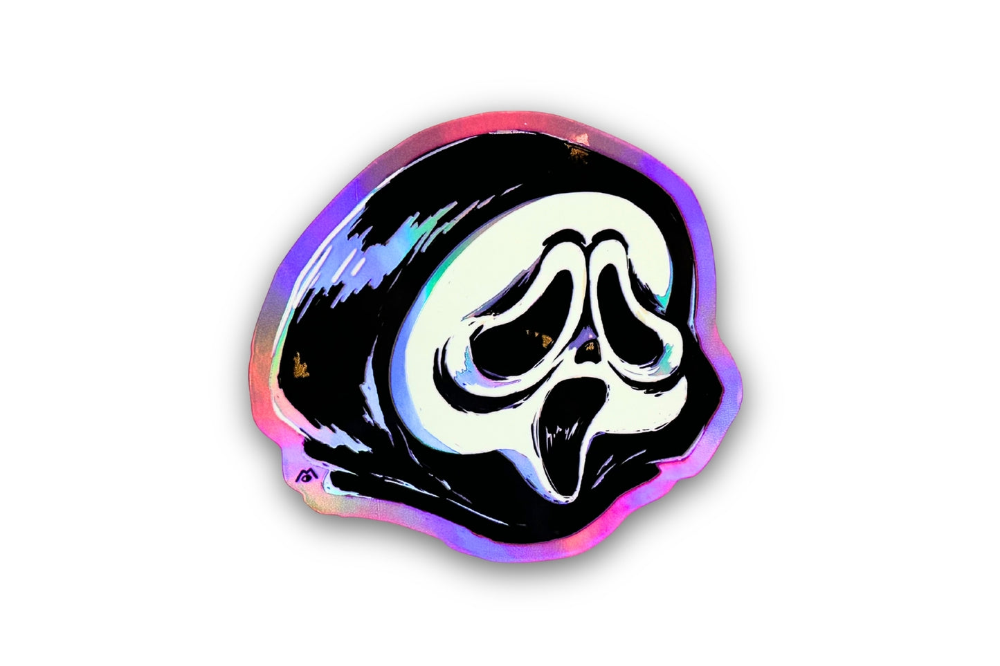 GHOST MASK SCREAMING KEWPIE // STICKER