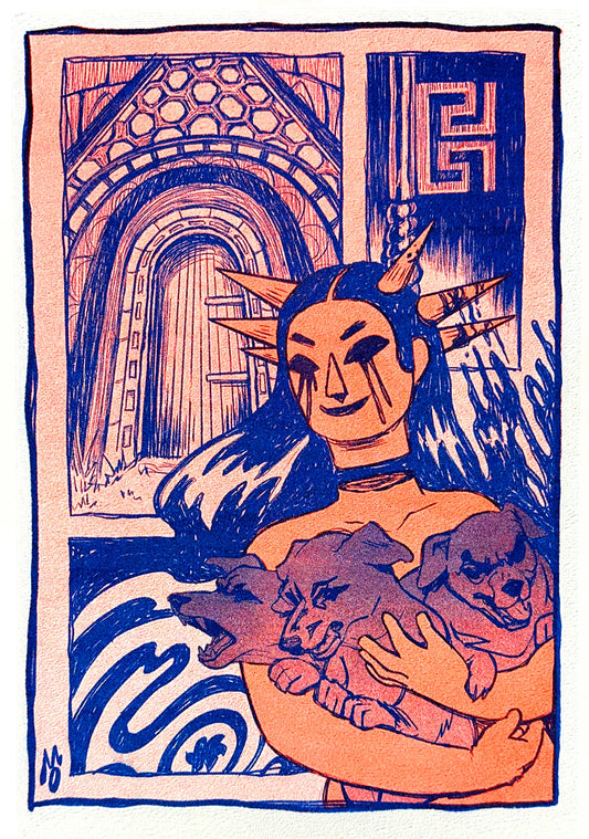 Hekate // Risograph Print