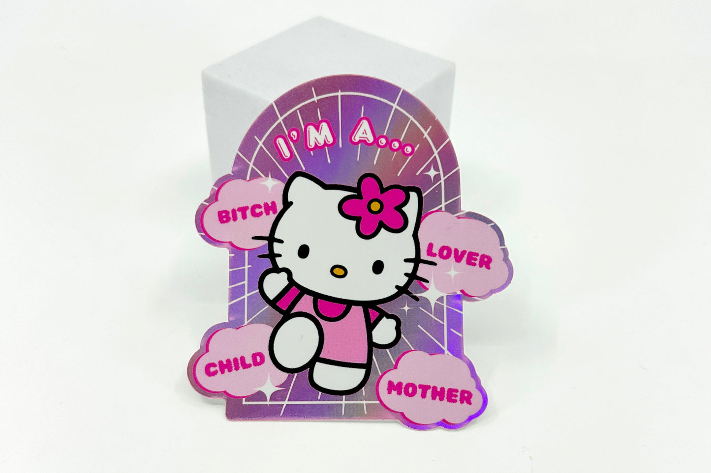 "Bitch Lover Child Mother" Sticker