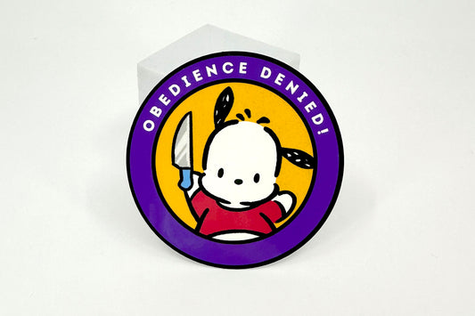 "Obedience Denied" Sticker