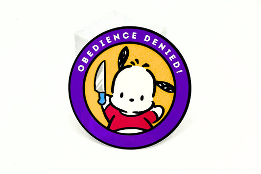 OBEDIENCE DENIED PUPPY // STICKER