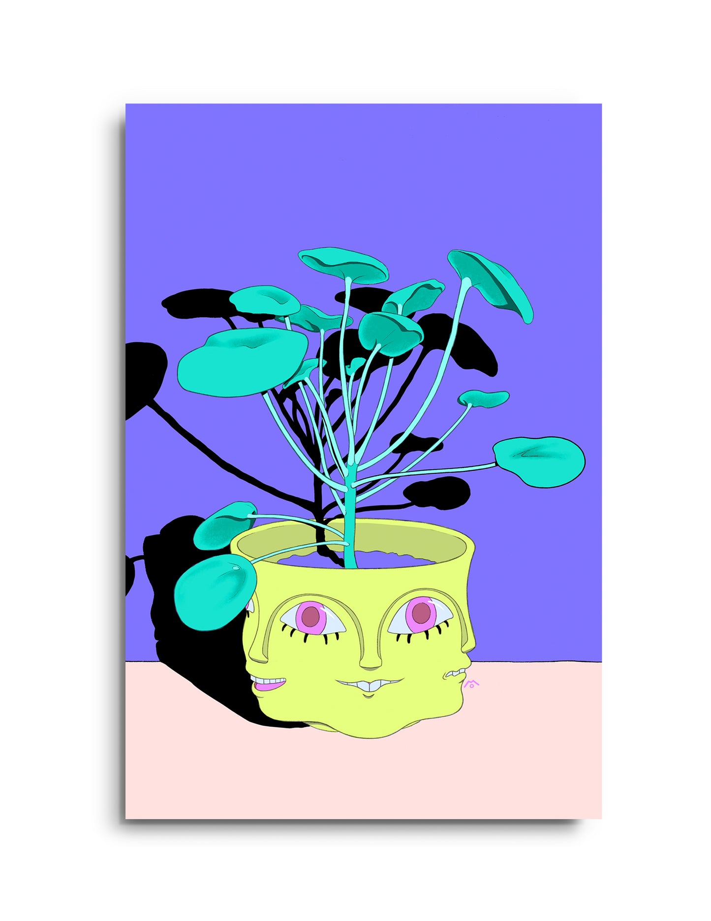 Grinning Pilea 8" x 12" Print