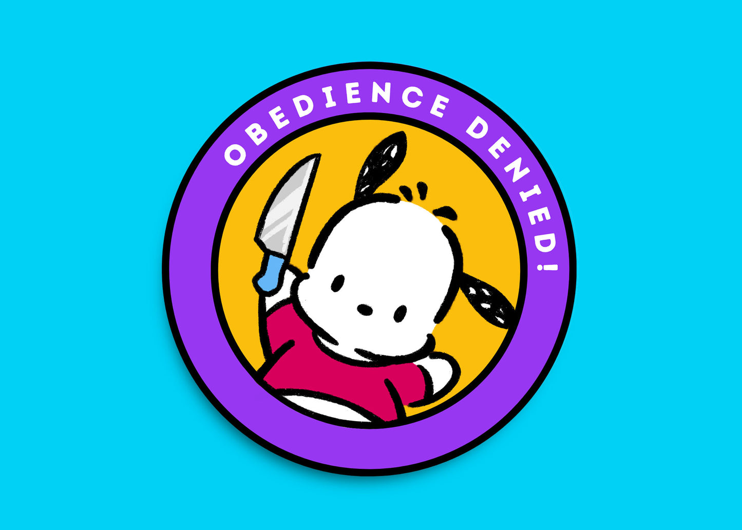 "Obedience Denied" Sticker