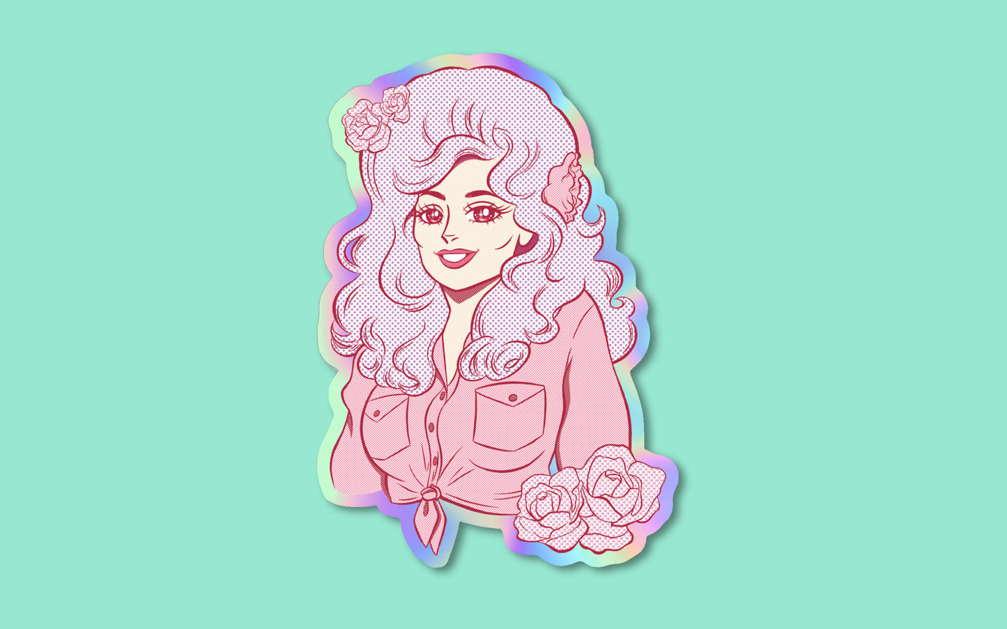 Shojo Polly Darton Holographic Sticker