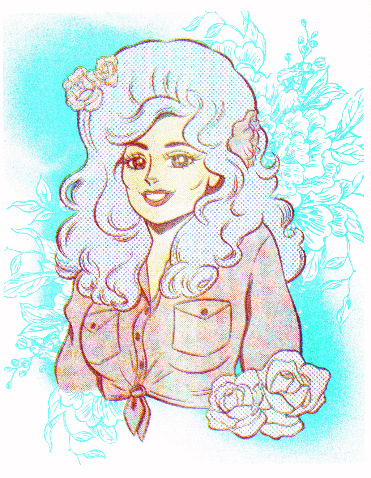 POLLY DARTON // RISOGRAPH PRINT