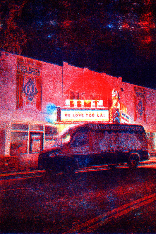 We Love You, LA! // Risograph Postcard Print