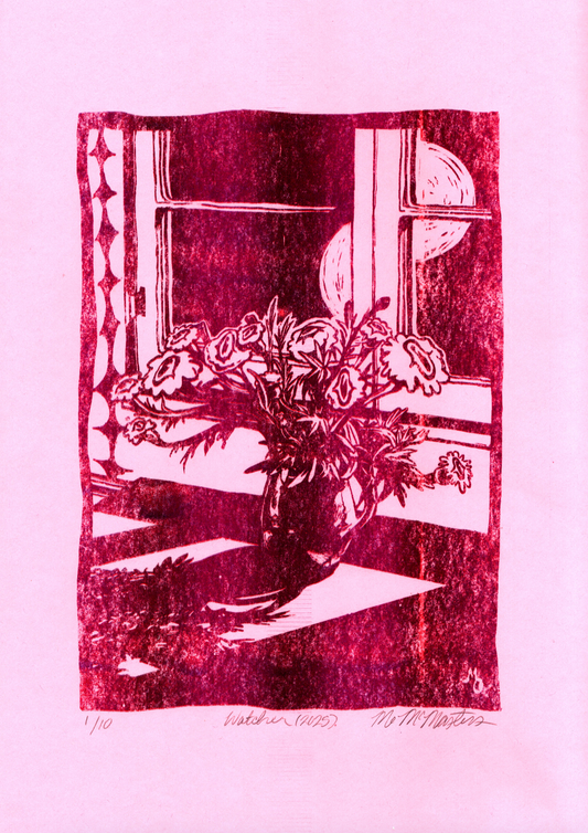 Watcher // Risograph Print