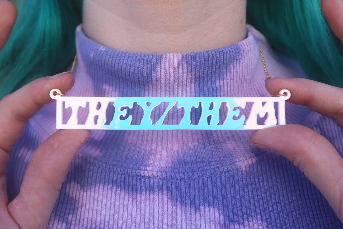They/Them Statement Necklace